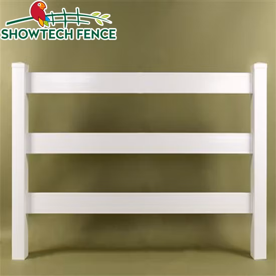 3 Rai Brown/Bois/Tan/Gris/Blanc/Vinyle de couleur noire/PVC/Plastique/Porc composite/Rails de clôture de porc/Panneaux/Portes/Lattes